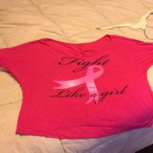 T shirt crop style/ off should